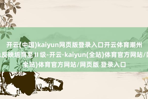 开云(中国)kaiyun网页版登录入口开云体育潮州激荡将防风济急反映培育至Ⅱ级-开云·kaiyun(全站)体育官方网站/网页版 登录入口